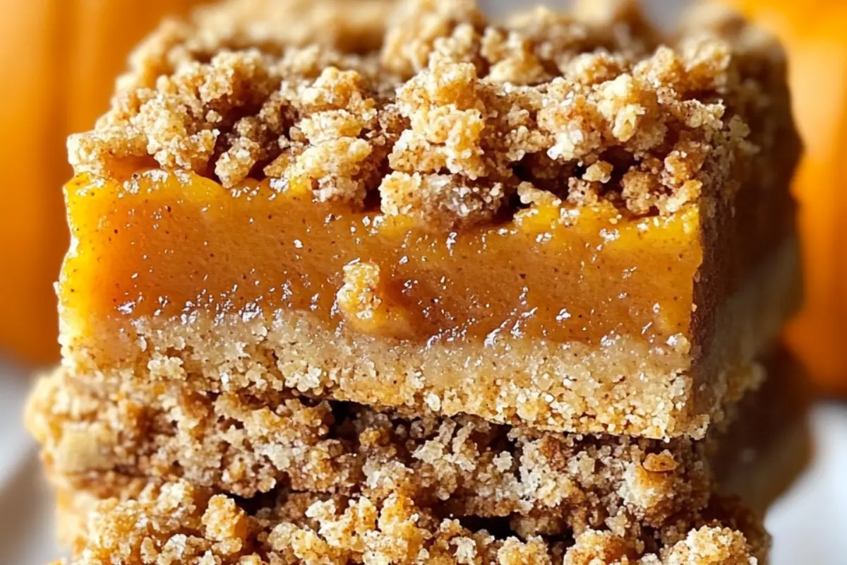 Pumpkin Pie Crumble Bars