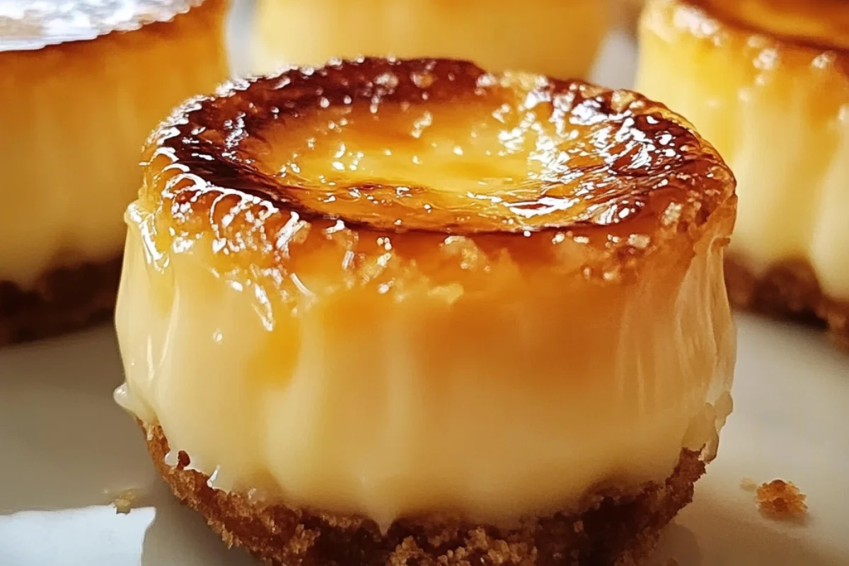 Mini Crème Brûlée Cheesecakes