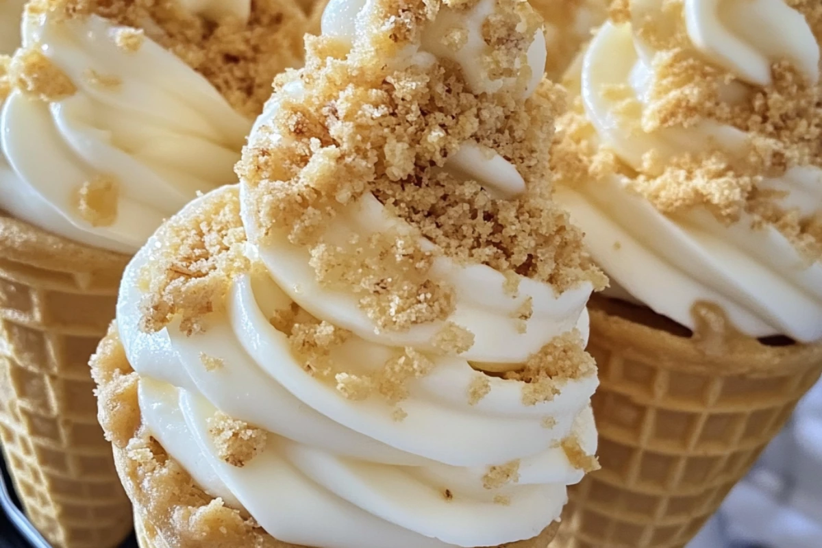 Banana Pudding Cheesecake Cones