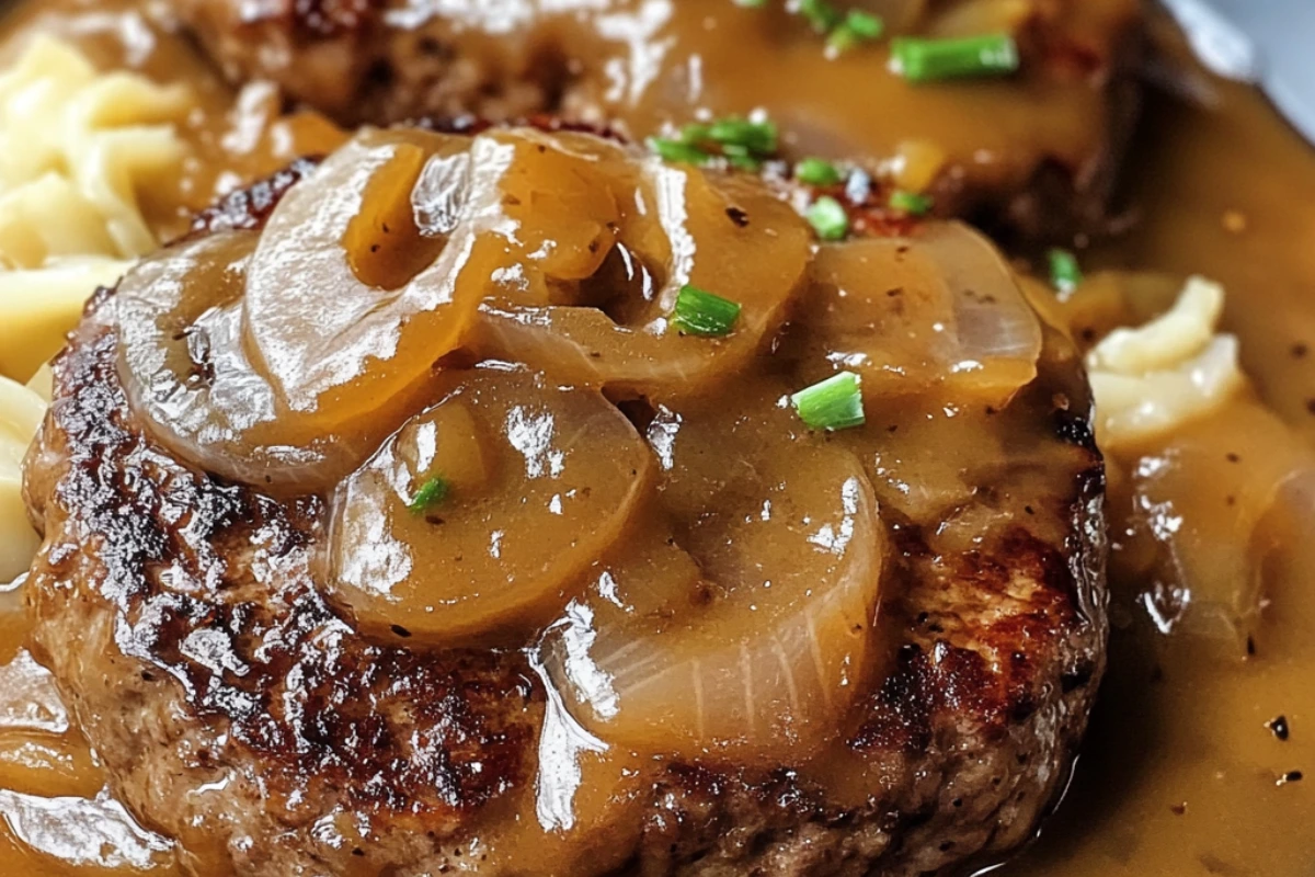 Hamburger Steaks with Onion Gravy