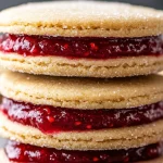 Lemon Raspberry Cookie Sandwiches