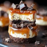 No Bake Chocolate Caramel Cheesecake Bites