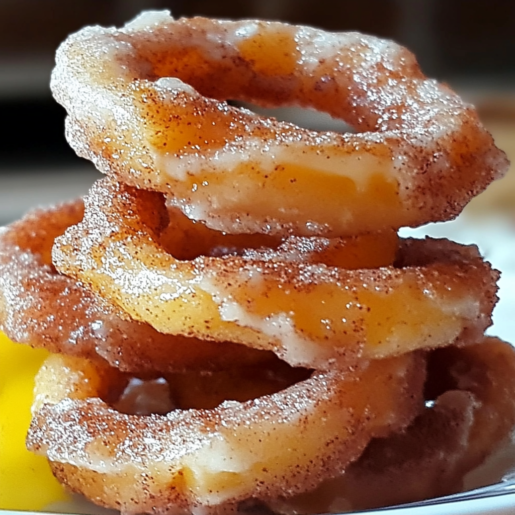 Fried Cinnamon Apple Rings