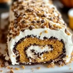 Pumpkin Cannoli Cake Roll