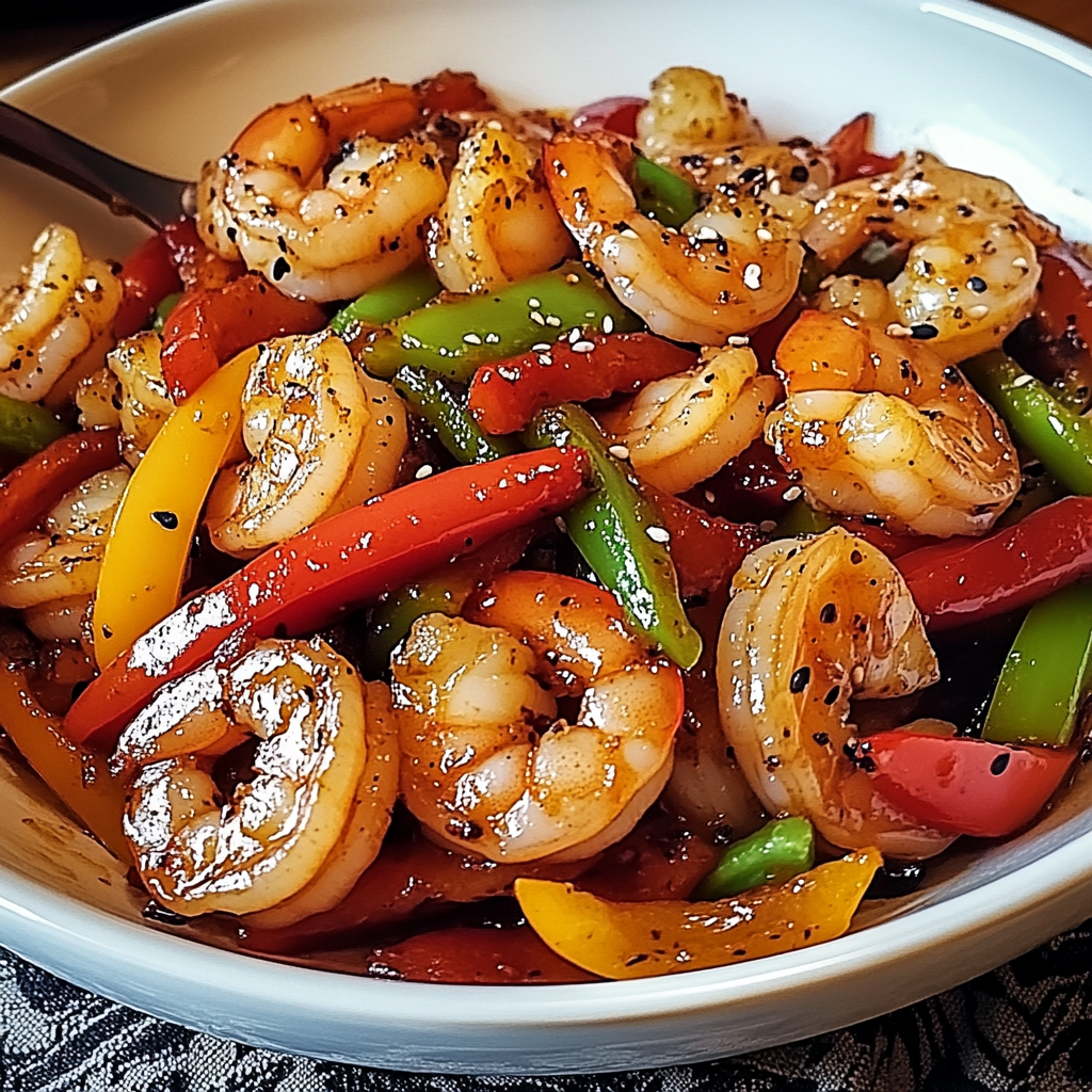 Shrimp and Pepper Stir-Fry