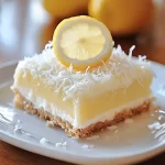 No-Bake Lemon Coconut Cheesecake Bars